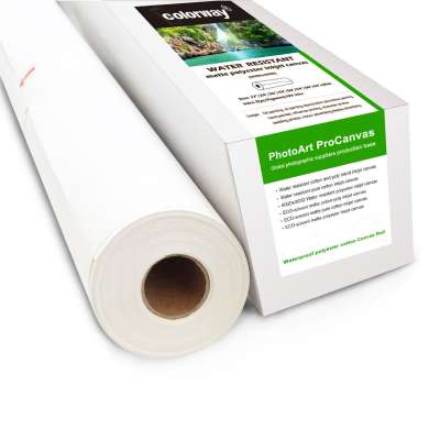 waterproof inkjet matte/glossy cotton canvas A4 A3 roll