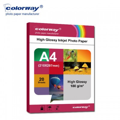 Waterproof 115g 160g 180g 200g 230g 260gsm premium glossy inkjet photographic paper A4 paper fotografia