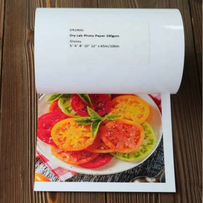 Good price for 30.5 silk photo pepar luky for dry minilab  rolls